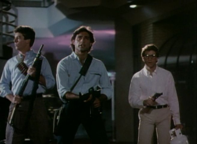 Chopping Mall clearly takes place in an open-carry state.