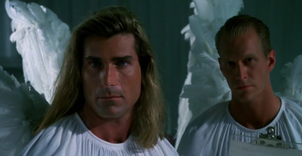 Obviously, Fabio is there to welcome you to the other side. I can't believe it's not purgatory.